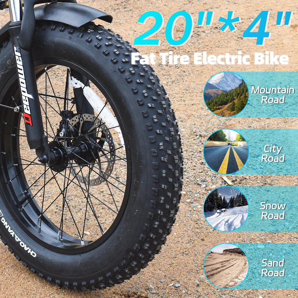 DEEPOWER Folding Electric Bicycle