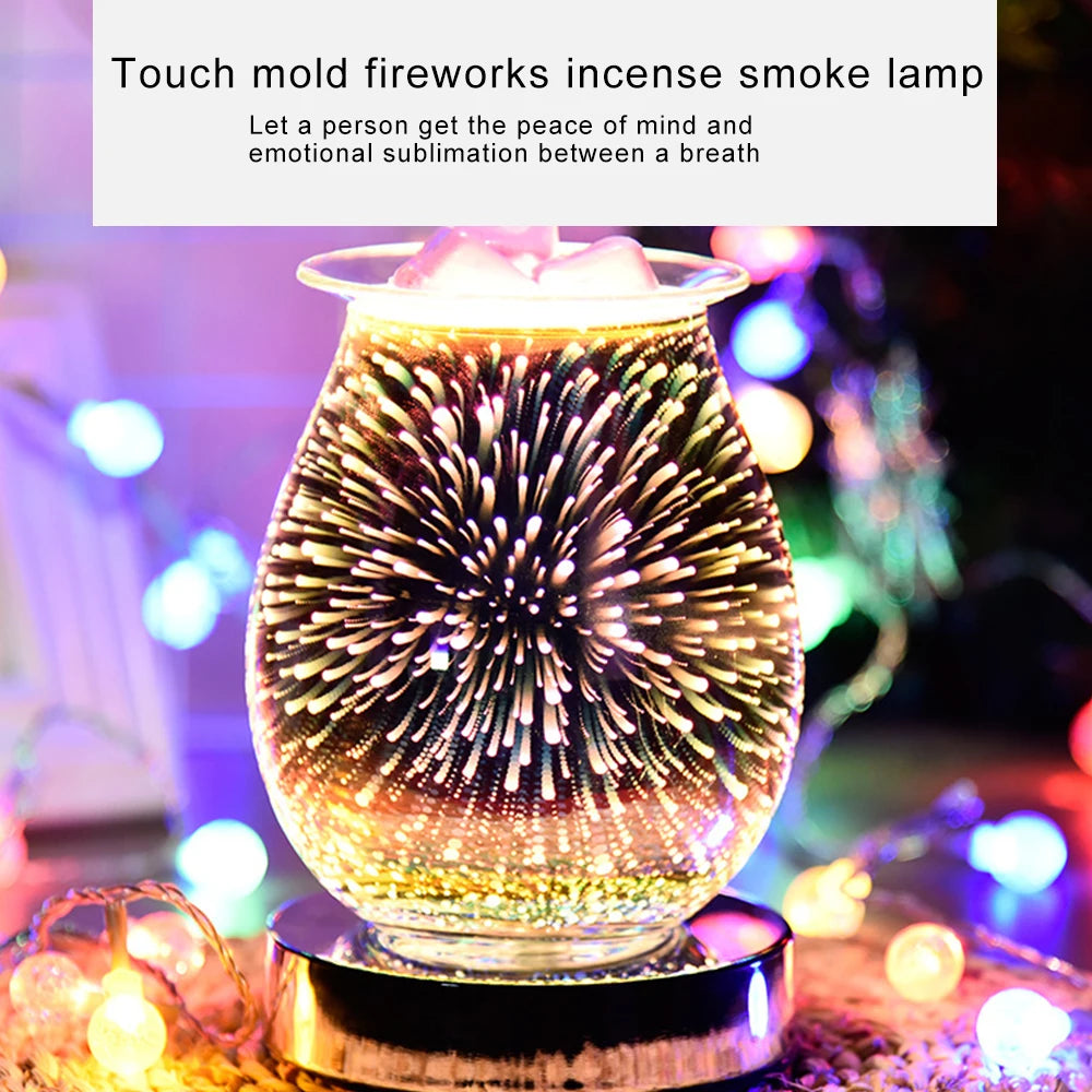 3D Fireworks Effect Touch Aromatherapy Machine Electric Wax Melter