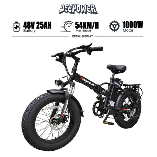 DEEPOWER Folding Electric Bicycle