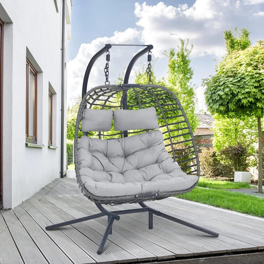 Double Swing Egg Chair indoor outdoor