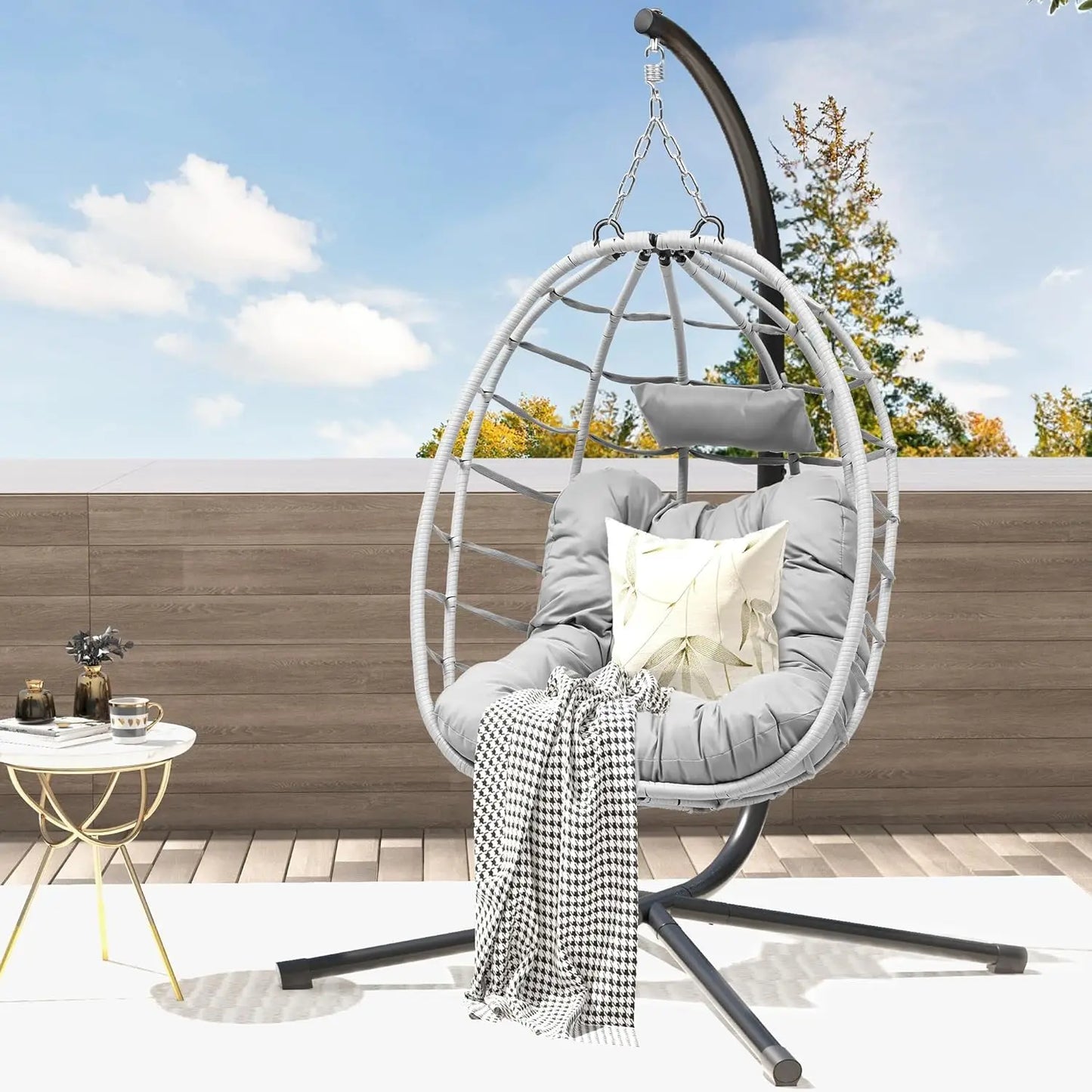 Egg Hanging Swing Chair Indoor Outdoor